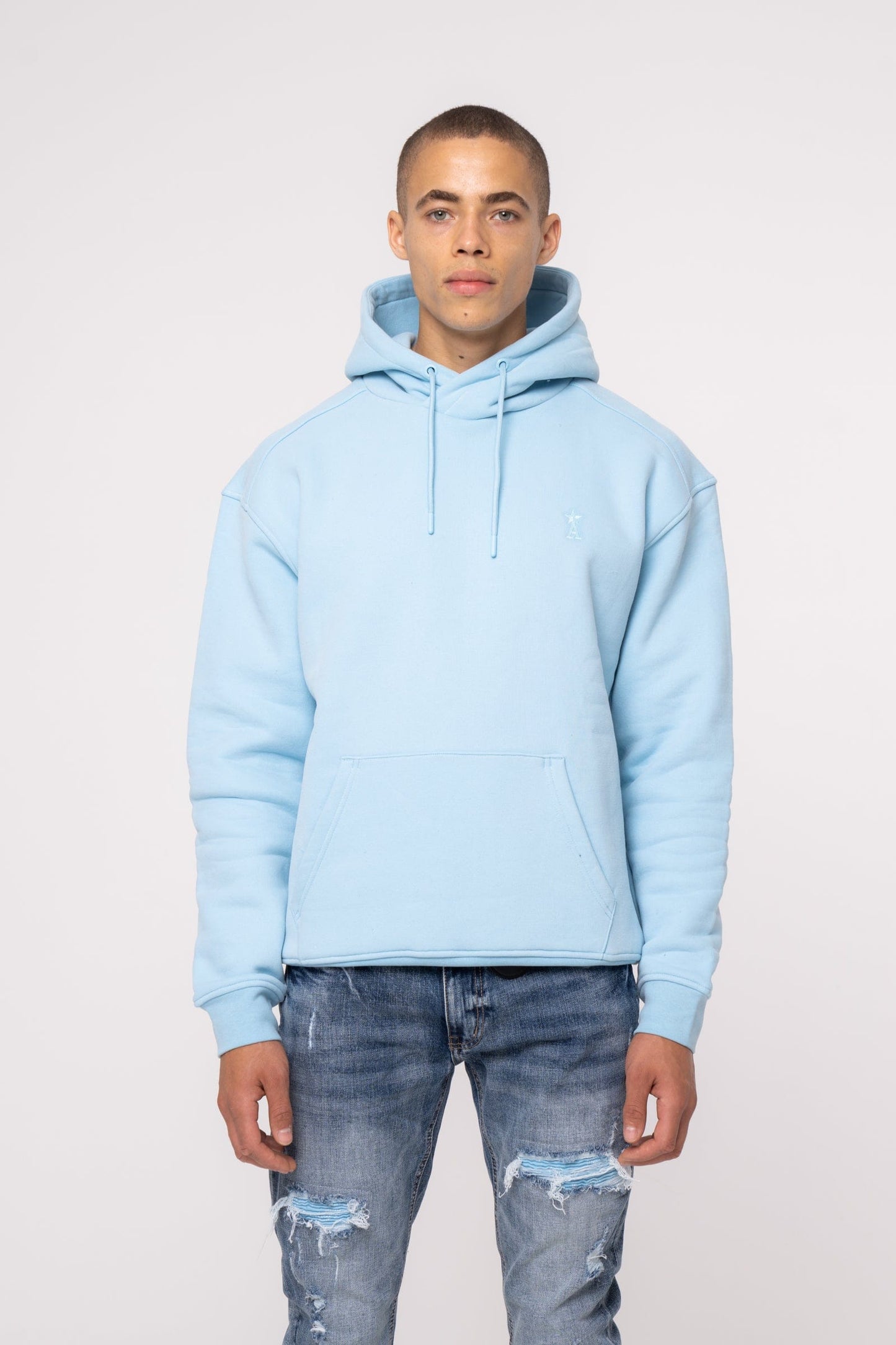Amicci Basic Hoodie Baby Blue - Premium Quality Apparel