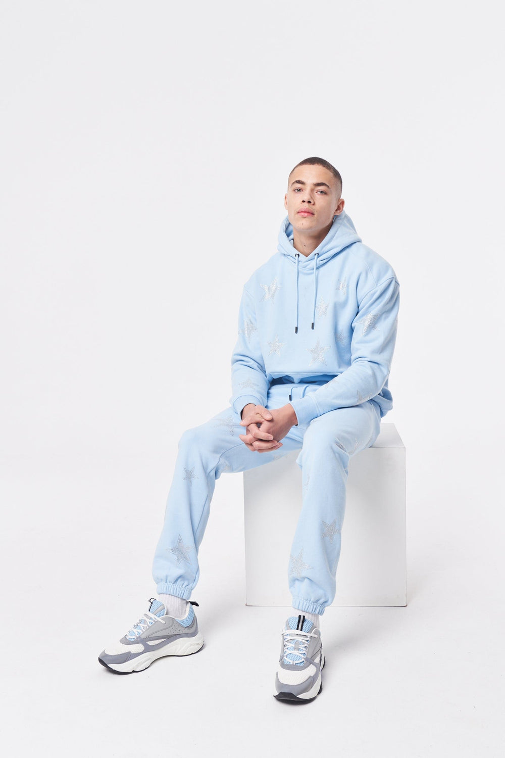 Amicci Basic Hoodie Baby Blue - Premium Quality Apparel